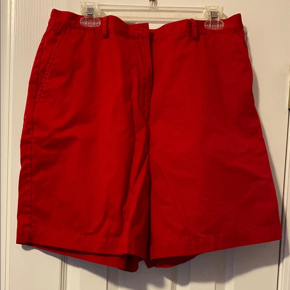 Karen Scott Women's vintage High Waist Red Shorts